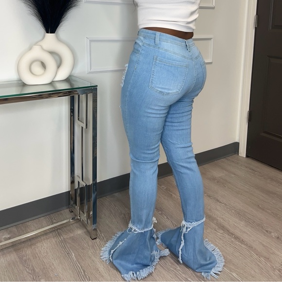 Distressed Bell Bottoms - Picture 2 of 3